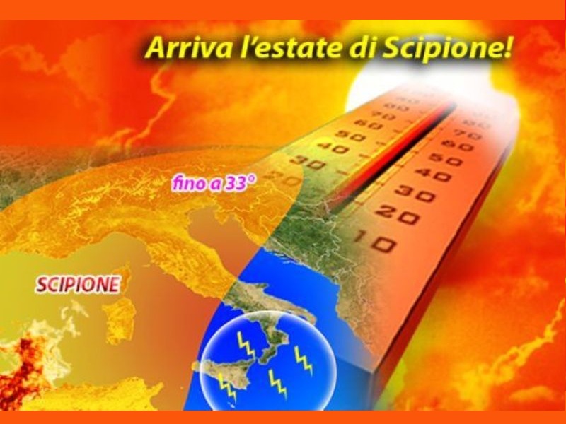 Meteo: 24-27 maggio arriva Scipione temperature in salita.